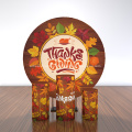 001 Festival Thanksgiving Pumpkin leaf Round Stand Backdrop